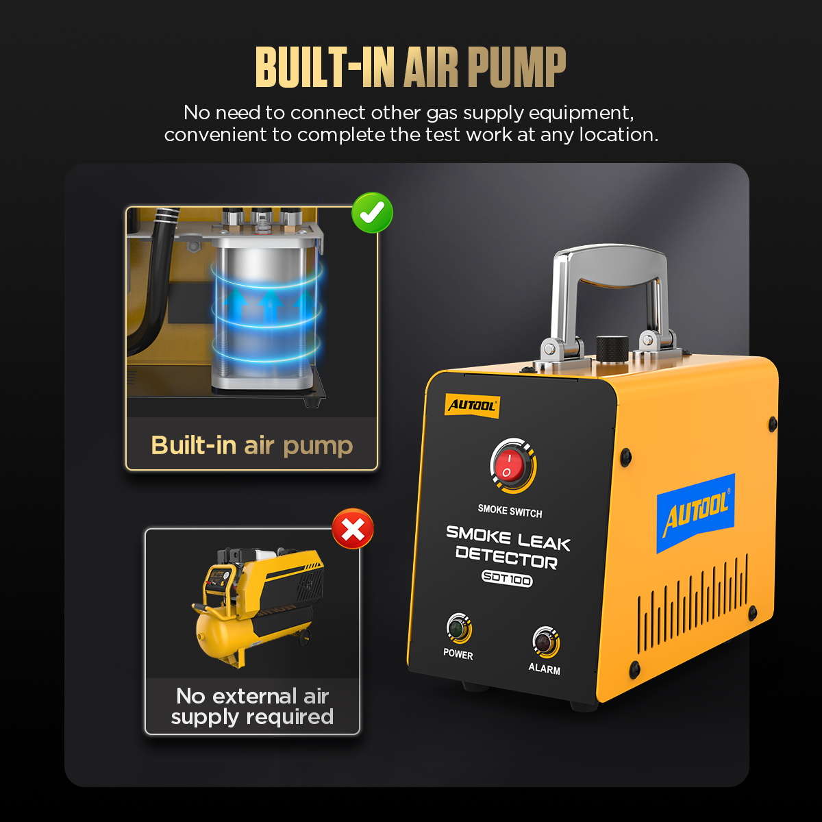 AUTOOL Smoke Machine Leak Dete - Smoke Leak Detector recension och pris