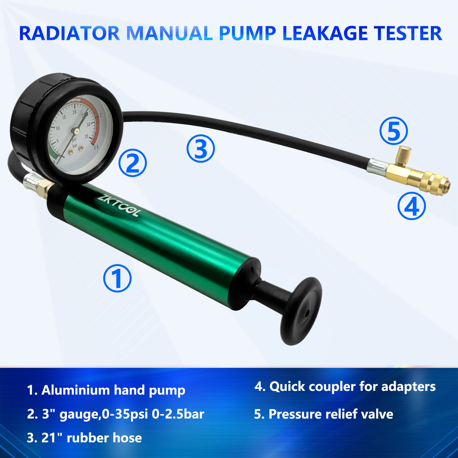 Aluminum Car Cooling System Ra - Radiator Pressure Tester recension och pris