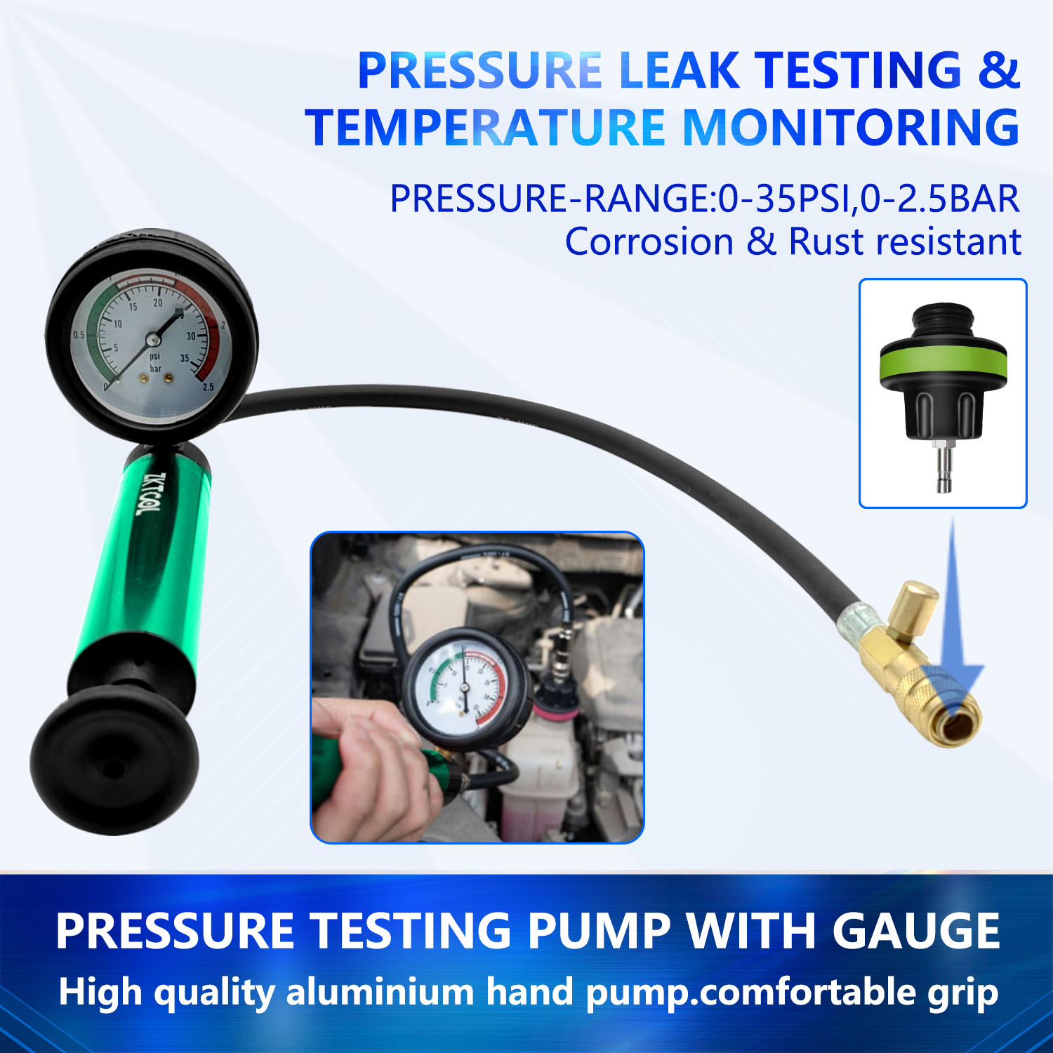 Aluminum Car Cooling System Ra - Radiator Pressure Tester recension och pris