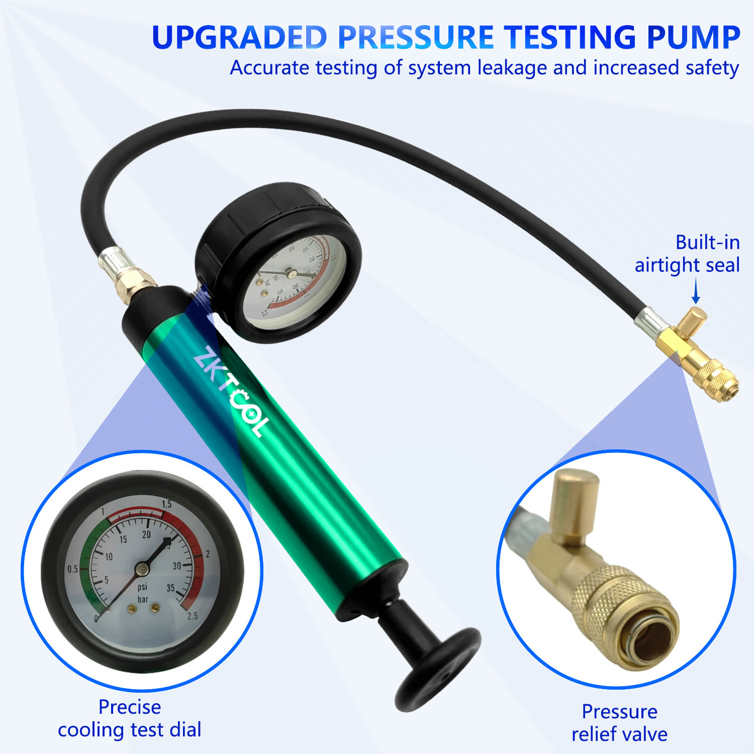 Aluminum Car Cooling System Ra - Radiator Pressure Tester recension och pris