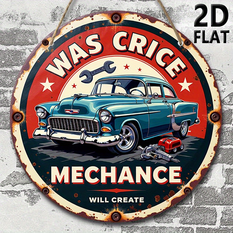 2D plane, retro auto repair sh - Auto Repair Shop Logo Design recension och pris