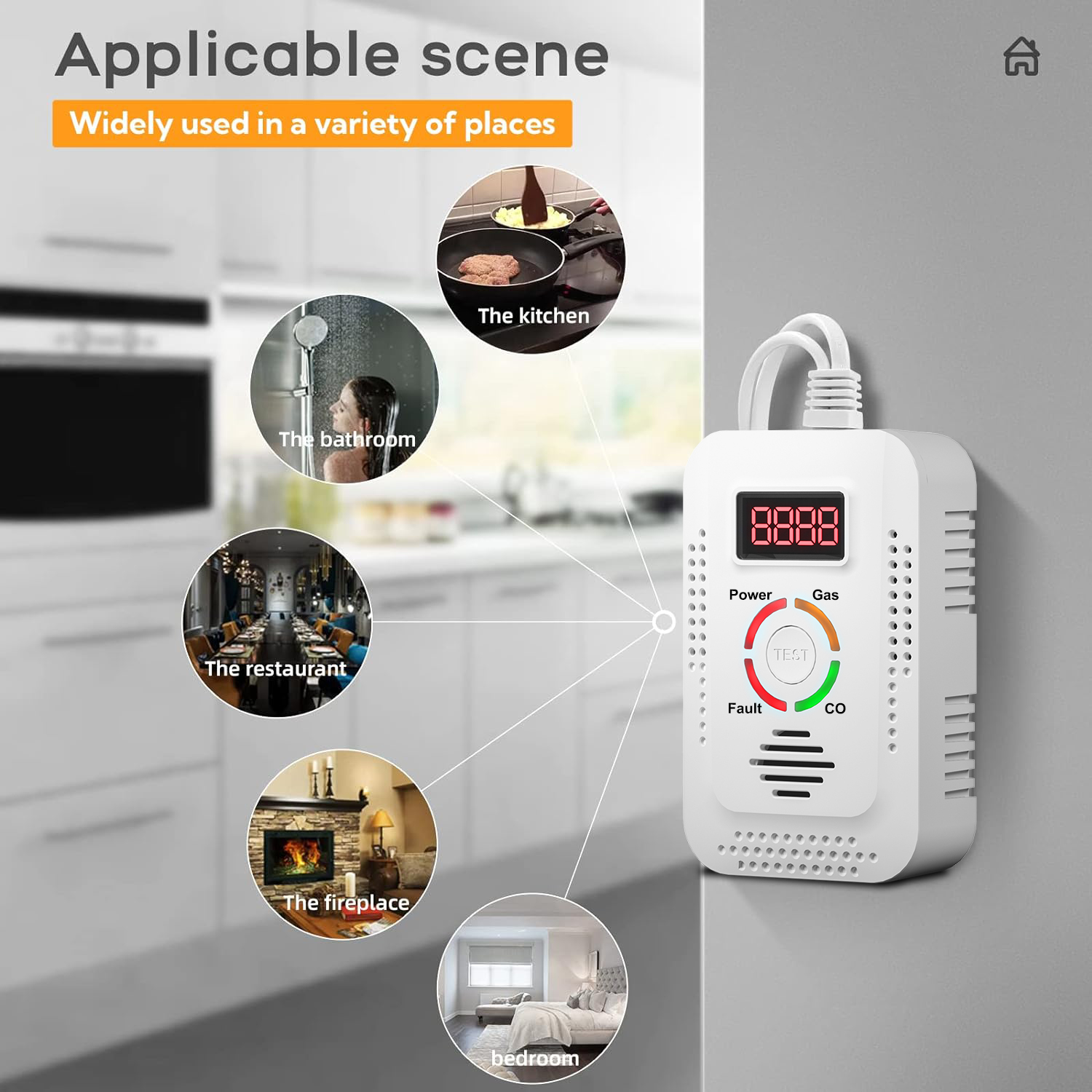 Natural Gas Detector 2in1 And  - Smoke Leak Detector recension och pris