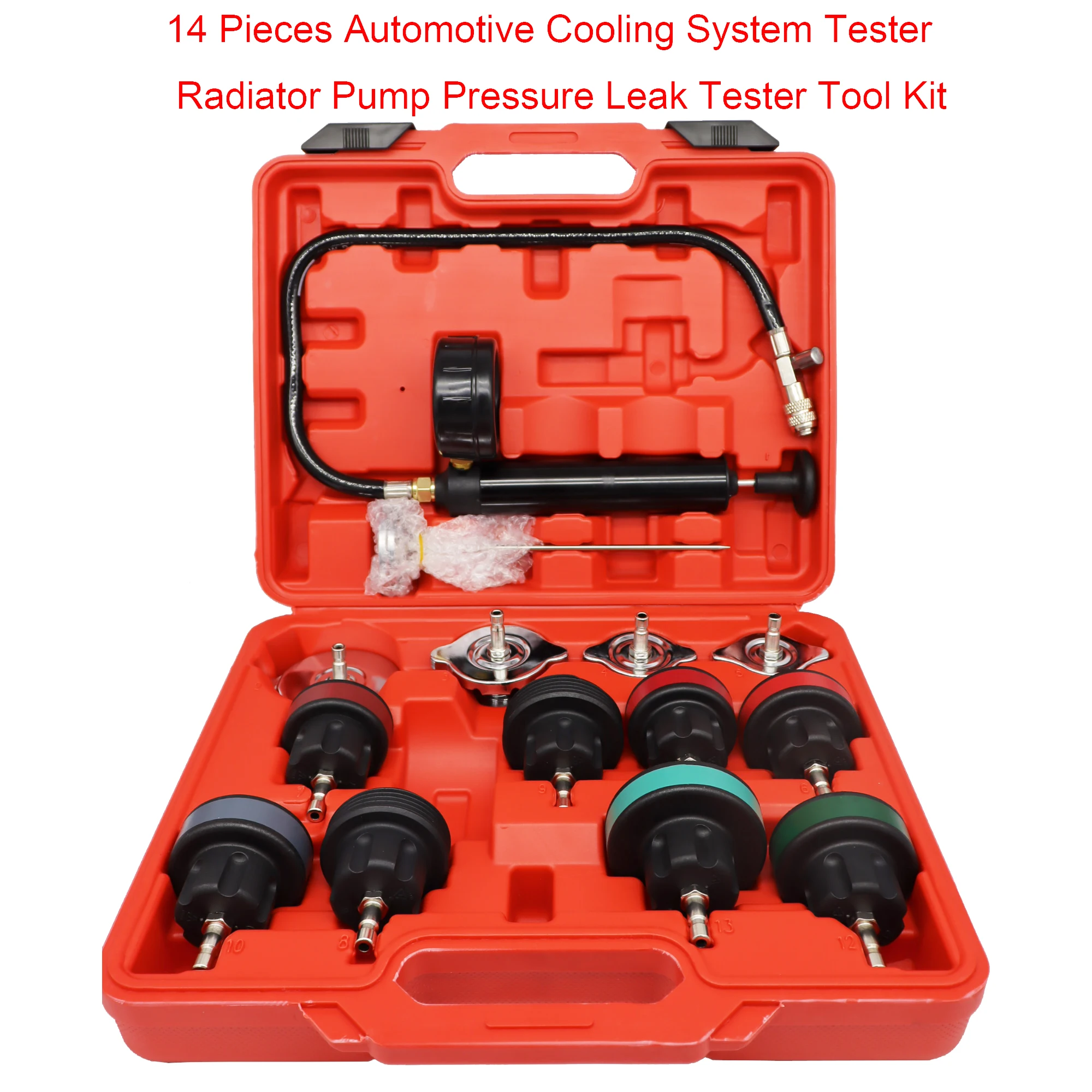 14 Pcs Universal Radiator Pres - Radiator Pressure Tester recension och pris